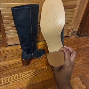 Women's Knee-High Boots - Blue